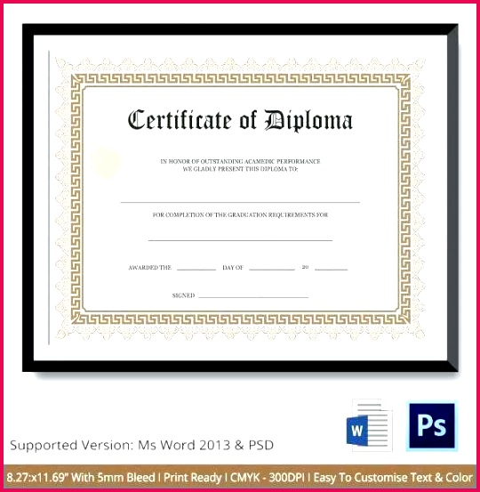 free fake high school diploma templates admirably certificate template word eps