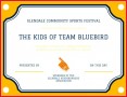 4 Kids Certificate Of Participation Template