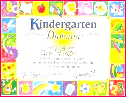 kindergarten diploma template preschool certificate templates top editable word of format in c