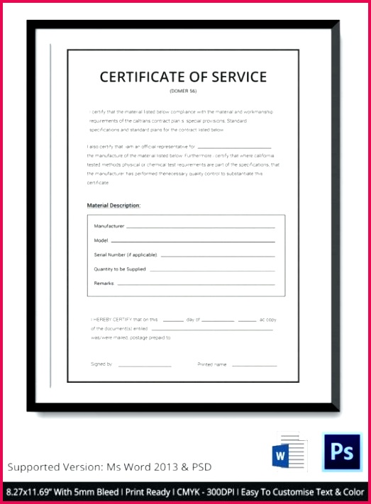 free service certificate template images munity word