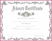 6 Math Award Certificate Template Free