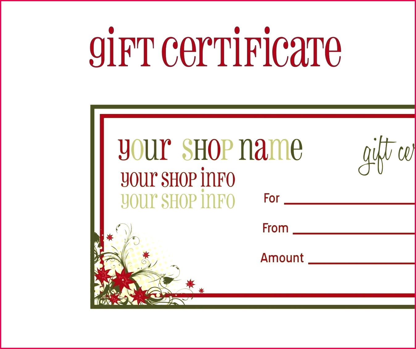 016 Word Gift Certificate Templates Giftate Template Free Image Birthday Ms Editable Microsoft