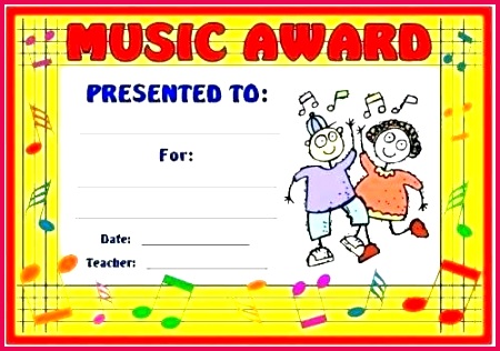 music award certificate template bined with school awards certificates art and printable for kids templates