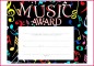 3 Music Award Certificate Template Free