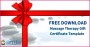 7 Online Massage Gift Certificate Template
