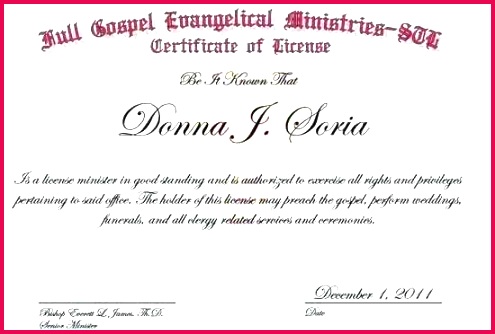 minister license certificate template unequaled ordination certificates for your church marriage license certificate template license certificate template