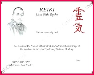 papyrus reiki certificate template landscape by reikicertificates