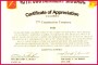 6 Sample Certificate Of Appreciation Template