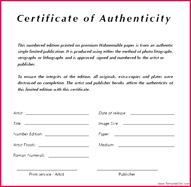 art authentication certificate of authenticity artwork template 7 free sample tem certificate artwork template letter of authenticity