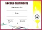 6 soccer Award Certificate Word Template