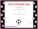 4 soccer Award Certificates Templates