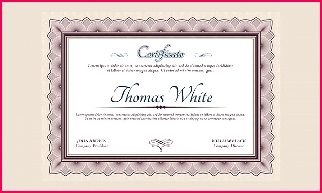 certificate template 3