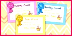 AU C 089 Editable Reading Award Certificates