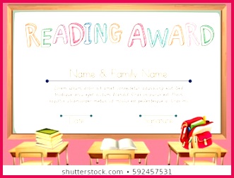certificate template reading award illustration 260nw