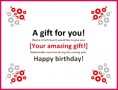 4 Word Template for Birthday Gift Certificate