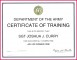 7 Army Certificate Of Training Templates Free