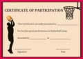6 Basketball Camp Certificate Templates