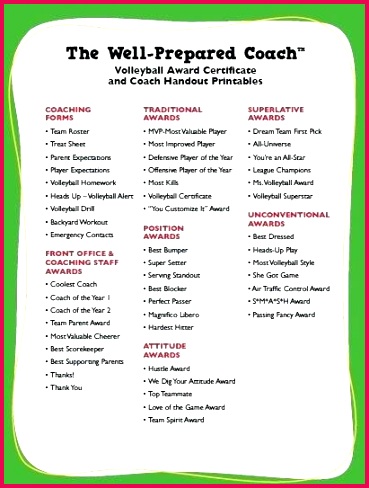 youth soccer award ideas volleyball certificate templates template printable