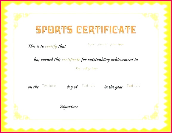 word sports certificate template athletic for ms at basketball award templates of achievement army spor