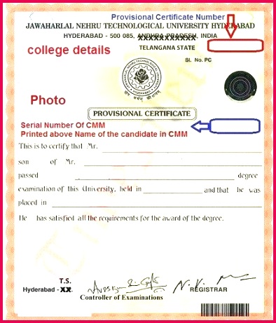 degree certificate sample india and jntuh od apply line procedure jntuh convocation original degree of degree certificate sample india